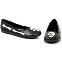 Bones And Skull Ballet Flats