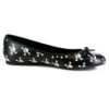 Glow In The Dark Skull Ballet Flat. Women -Be Wicked 016 Crossbones