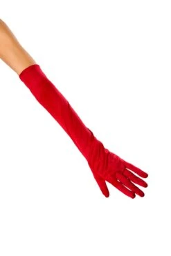 Stretch Satin Gloves -Be Wicked 10104 Red