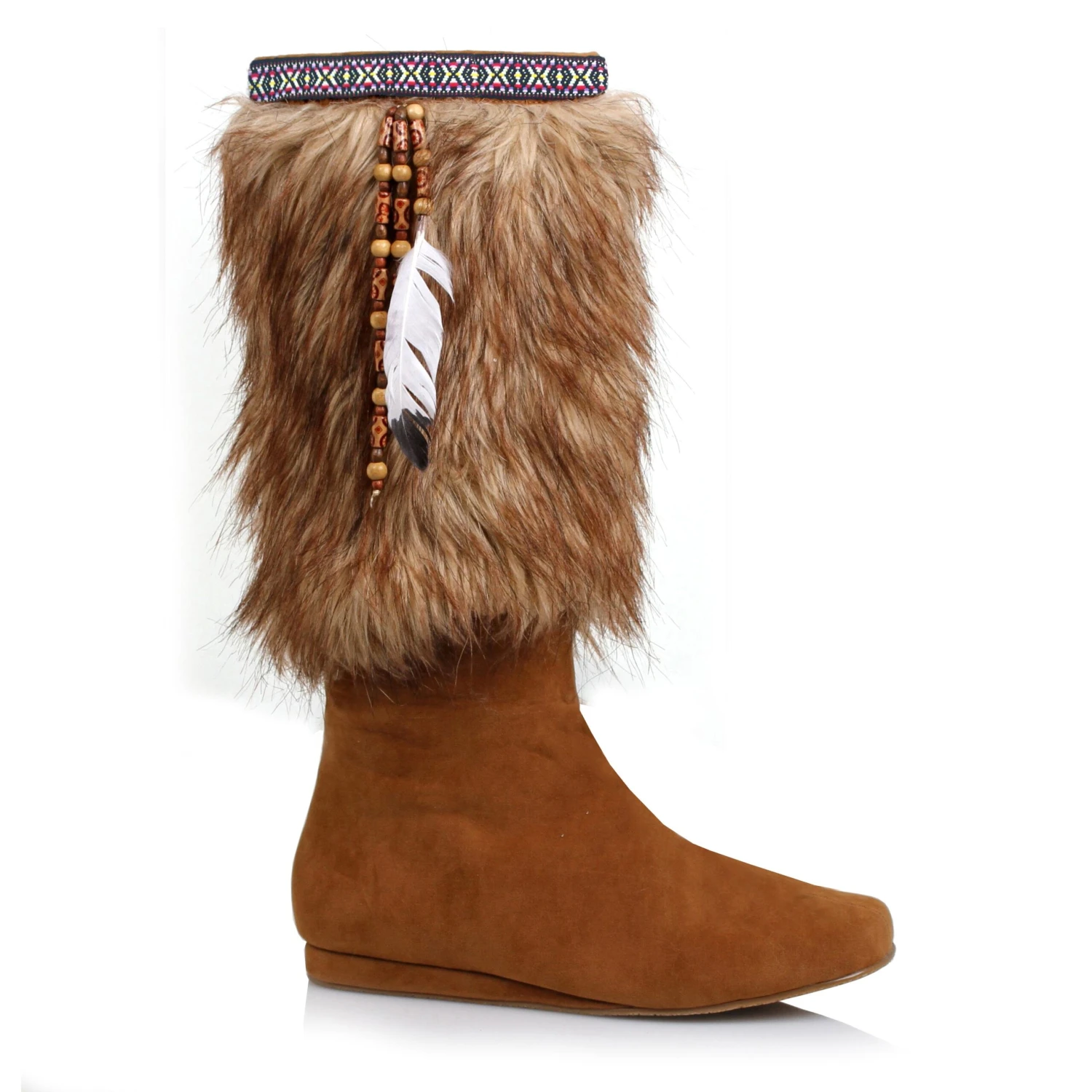 Faux Suede Boot With Faux Fur Cuff 3 Faux Suede Boot With Faux Fur Cuff