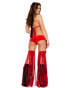 Jingle Bell Red Fringe Leggings 7 Jingle Bell Red Fringe Leggings -Be Wicked 1037 back2 2 e5f238c8 3734 407e acd2 f66edb2a9a43