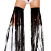Jingle Bell Black Fringe Leggings -Be Wicked 1038 blk 2