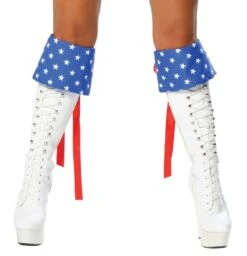 Red White And Blue Boot Cuffs