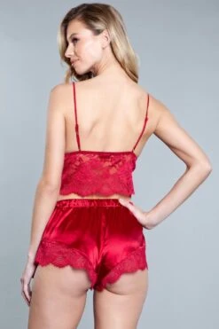 Be Wicked Kristal Cami Set Red -Be Wicked 1866 RD back web 367503
