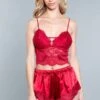Be Wicked Kristal Cami Set Red 2 Be Wicked Kristal Cami Set Red -Be Wicked 1866 RD front web 894219