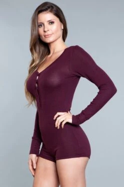 Be Wicked Nala Romper Burgundy 9 Be Wicked Nala Romper Burgundy -Be Wicked 1882 BY side web 205130
