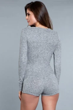 Be Wicked Nala Romper Grey 6 Be Wicked Nala Romper Grey -Be Wicked 1882 GY back web 257844