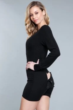 Be Wicked Casey Romper Black 9 Be Wicked Casey Romper Black -Be Wicked 1883 BK side web 675568