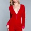 Be Wicked Casey Romper Red