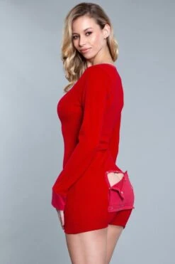 Be Wicked Casey Romper Red 7 Be Wicked Casey Romper Red -Be Wicked 1883 R side web 734635