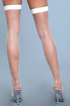 Be Wicked Catch Me If You Can Thigh Highs White -Be Wicked 1921 WHT back web 695036