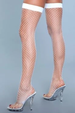 Be Wicked Catch Me If You Can Thigh Highs White