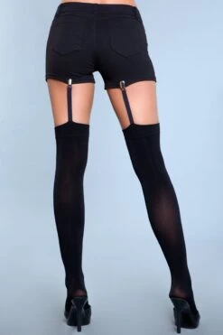 Be Wicked Hanging On Clip Garter Thigh Highs 7 Be Wicked Hanging On Clip Garter Thigh Highs -Be Wicked 1928 BLK back web 598518