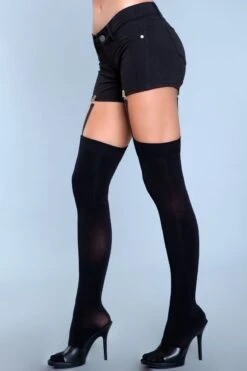 Be Wicked Hanging On Clip Garter Thigh Highs 6 Be Wicked Hanging On Clip Garter Thigh Highs -Be Wicked 1928 BLK side web 534393