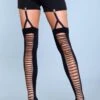 Be Wicked Illusion Clip Garter Thigh Highs 2 Be Wicked Illusion Clip Garter Thigh Highs -Be Wicked 1929 BLK front web 783924