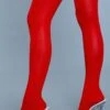 Be Wicked Opaque Nylon Thigh Highs Red 2 Be Wicked Opaque Nylon Thigh Highs Red -Be Wicked 1932 RD side web 681160