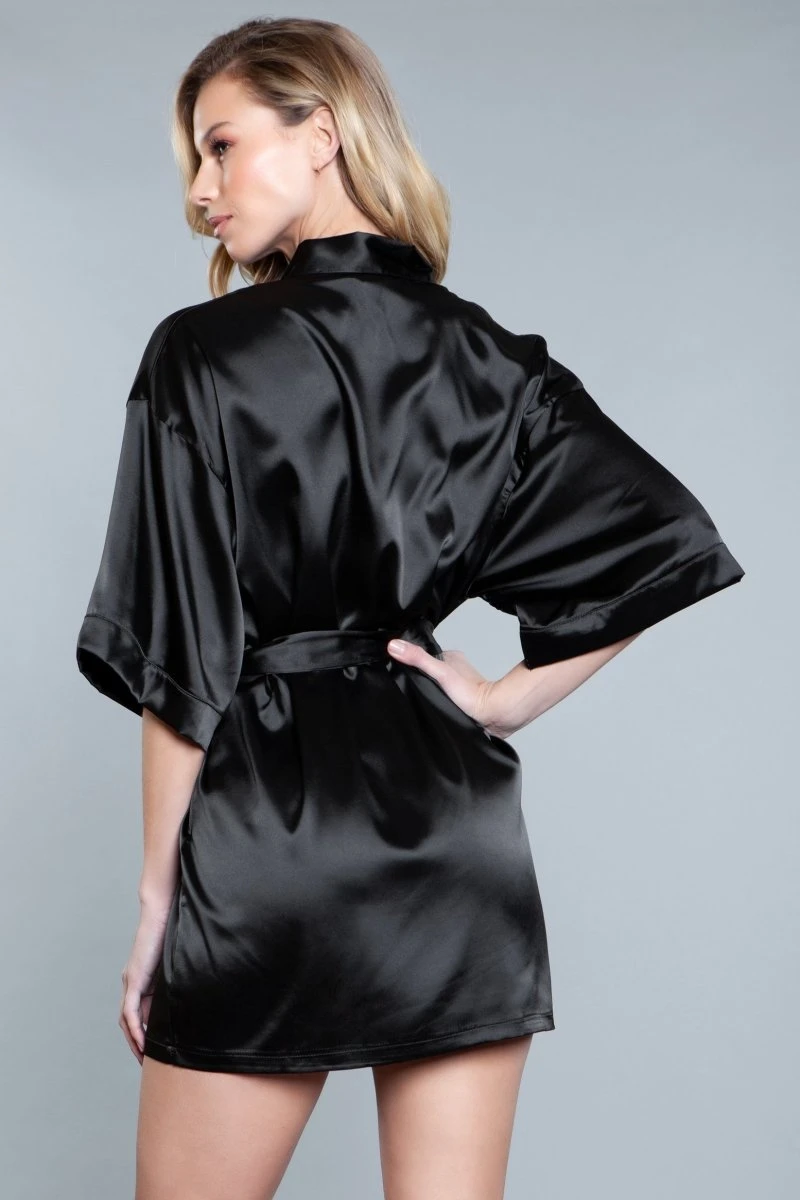 Be Wicked Home Alone Robe Black 5 Be Wicked Home Alone Robe Black - Image 3