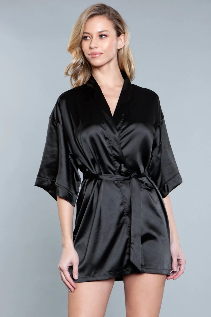 Be Wicked Home Alone Robe Black 3 Be Wicked Home Alone Robe Black