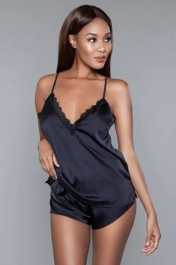 Be Wicked Luna Cami And Short Set Black