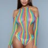 Be Wicked Multicolor Strange Love Bodysuit 1 Be Wicked Multicolor Strange Love Bodysuit -Be Wicked 1997 front web