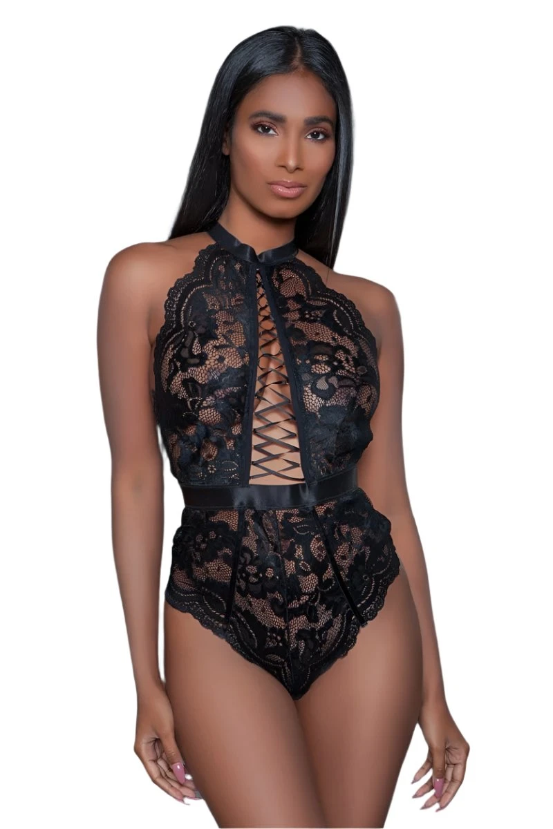 Be Wicked Margot Black Lace Bodysuit 3 Be Wicked Margot Black Lace Bodysuit