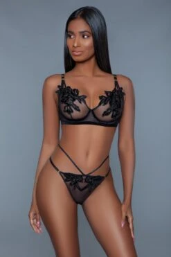 Be Wicked Evangeline Black Lingerie Set