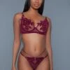Be Wicked Evangeline Burgundy Lingerie Set -Be Wicked 2018 burgundy front web 175089