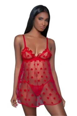 Be Wicked Red Hearts Valentine Babydoll 10 Be Wicked Red Hearts Valentine Babydoll -Be Wicked 2032 front2 web 349253