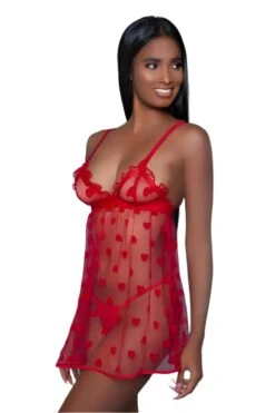 Be Wicked Red Hearts Valentine Babydoll 11 Be Wicked Red Hearts Valentine Babydoll -Be Wicked 2032 side web 899307