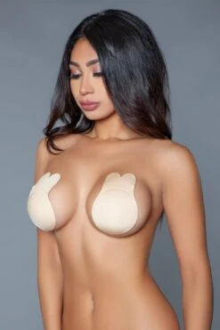 Be Wicked White Bunny Nipple Cover -Be Wicked 2036 nude side web 309506
