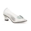 Heel Clear Slipper With Silver Glitter Heart 2 Heel Clear Slipper With Silver Glitter Heart -Be Wicked 212 ARIEL CLRS