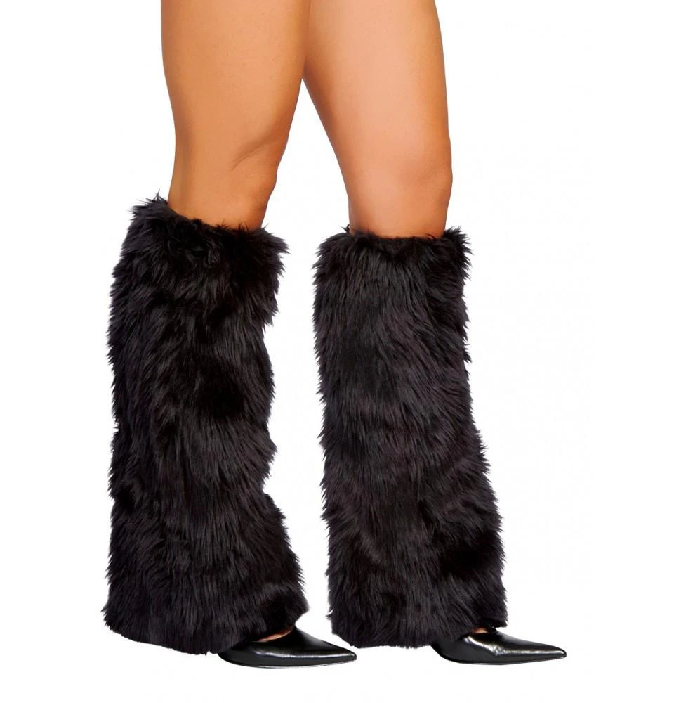 Faux Fur Leg Warmers 4 Faux Fur Leg Warmers - Image 2