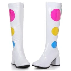 Knee High Boot With Dots