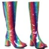 Knee High Rainbow Gogo Boots 2 Knee High Rainbow Gogo Boots -Be Wicked 300 SUMMER