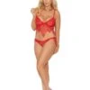 Romantic Bra Set Plus Size 1 Romantic Bra Set Plus Size -Be Wicked 3068x f red