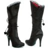 4 Satin Knee High Boot. Women 2 4 Satin Knee High Boot. Women -Be Wicked 400 Gothika