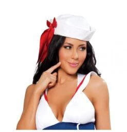 Sailor Hat With Red Ribbon