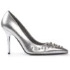 Silver Studded Pointy Toe Pump 1 Silver Studded Pointy Toe Pump -Be Wicked 408 SEVERE