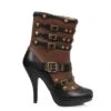 High Heel Steam Punk Bootie 2 High Heel Steam Punk Bootie -Be Wicked 414 JULES blk