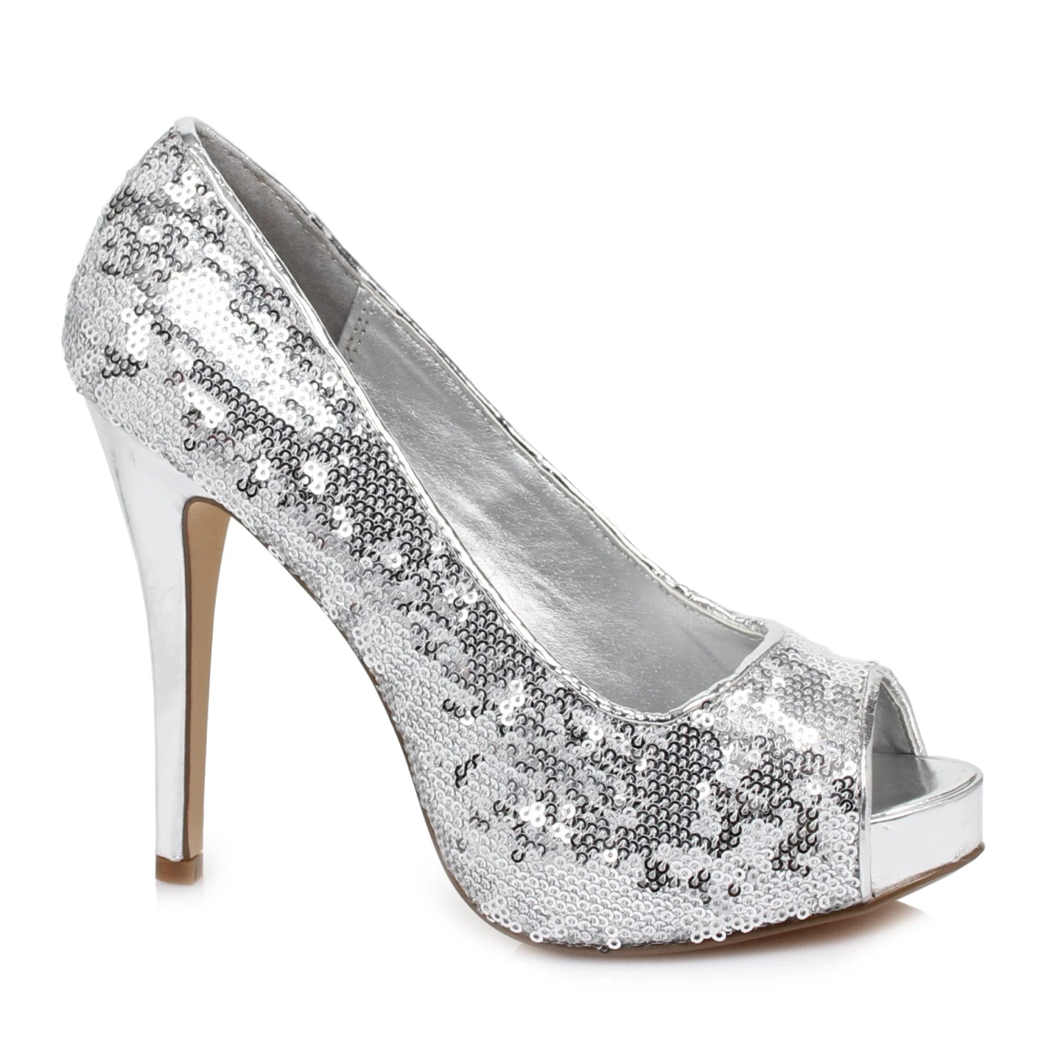 Open Toe Glitter Pump 8 Open Toe Glitter Pump - Image 6