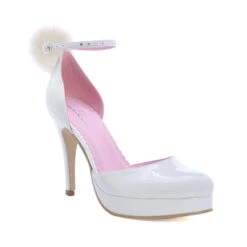 Closed Toe White Shoe With Strap