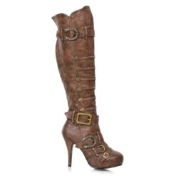 Knee High Bubled Boots -Be Wicked 421 RUMI brwn