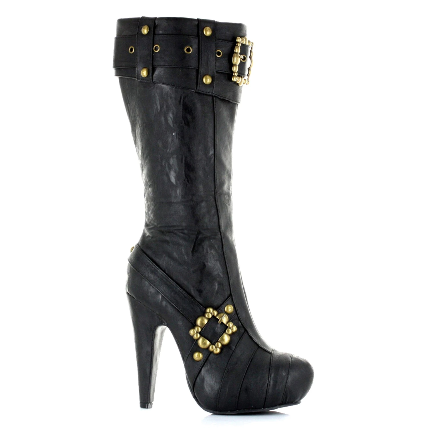 Knee High Steampunk Boots With Buckles And Studs 4 Knee High Steampunk Boots With Buckles And Studs - Image 2