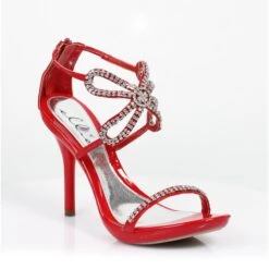 Rhinestone Flower Sandal 7 Rhinestone Flower Sandal -Be Wicked 431 MONARCH RED