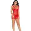 Red Eyelash Lace Babydoll -Be Wicked 44059 f