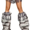 Leg Warmers With Beaded Fringe