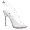 4.5 Metallic Heel Strappy Sandal