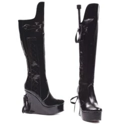 4.5 Heel Knee Boot With Whip