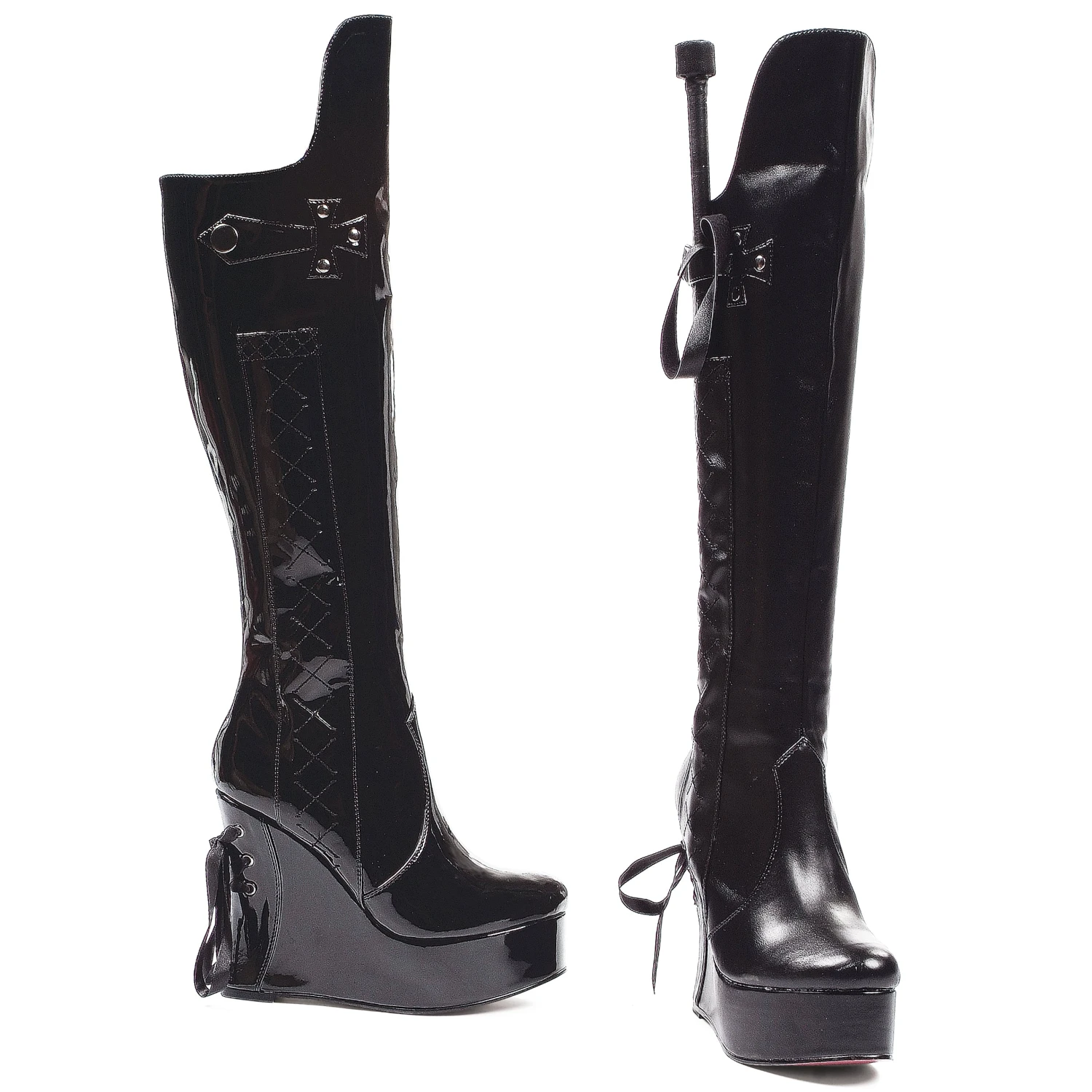4.5 Heel Knee Boot With Whip 3 4.5 Heel Knee Boot With Whip