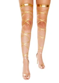 Pair Of Metallic Leg Wraps